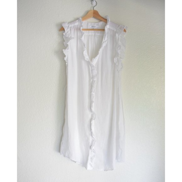 Frame Lauren Dress in Blanc - Picture 4 of 14